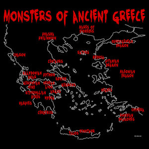 Monsters of Ancient Greece - Black (Women's)