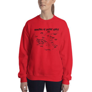 Monsters of Ancient Greece Sweatshirt - Red
