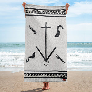 Anchor Mosaic Beach Towel
